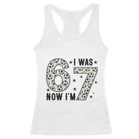 Funny Soccer Racerback Tank Top I Was 6 Now I Am 7 Meme