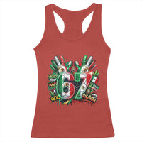 Funny Mexico Soccer Racerback Tank Top Six Seven Meme Trending Gift