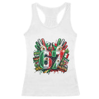Funny Mexico Soccer Racerback Tank Top Six Seven Meme Trending Gift