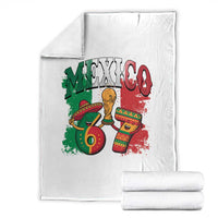 Mexico Soccer Fan Throw Blanket Funny 67 Viral Gen Alpha Slang Gift