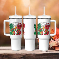 Mexico Soccer Fan Tumbler With Handle Funny 67 Viral Gen Alpha Slang Gift