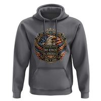Vintage American Flag Eagle 250th Anniversary Hoodie No Kings In America