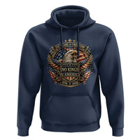 Vintage American Flag Eagle 250th Anniversary Hoodie No Kings In America