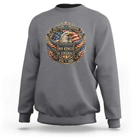Vintage American Flag Eagle 250th Anniversary Sweatshirt No Kings In America