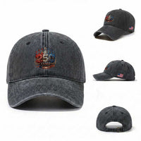 250 Years No Kings Washed Cotton Baseball Cap Patriotic Independence Anniversary