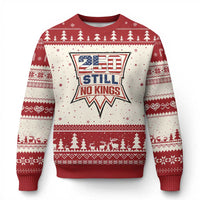 Crown Protest 250 Still No Kings Ugly Christmas Sweater American Independence Pride