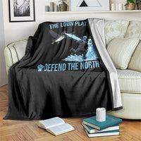 The Loon Platoon Defend The North Throw Blanket Minnesota Rebel Loon Resist