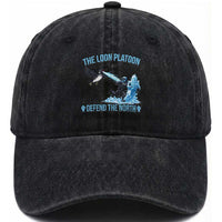 The Loon Platoon Defend The North Washed Cotton Baseball Cap Minnesota Rebel Loon Resist