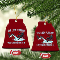 The Loon Platoon Defend The North Ceramic Ornament Minnesota State Bird Rebel