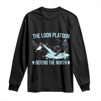 The Loon Platoon Defend The North Long Sleeve Shirt Minnesota State Bird Rebel