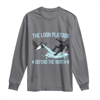 The Loon Platoon Defend The North Long Sleeve Shirt Minnesota State Bird Rebel