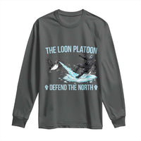 The Loon Platoon Defend The North Long Sleeve Shirt Minnesota State Bird Rebel