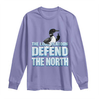 The Loon Platoon Defend The North Long Sleeve Shirt MN State Bird Loon Resistance