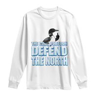 The Loon Platoon Defend The North Long Sleeve Shirt MN State Bird Loon Resistance