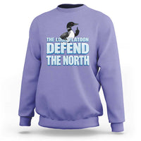 The Loon Platoon Defend The North Sweatshirt MN State Bird Loon Resistance