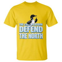 The Loon Platoon Defend The North T Shirt MN State Bird Loon Resistance