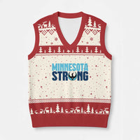 MN State Bird Loon V-Neck Knit Sweater Vest Minnesota Strong Pride