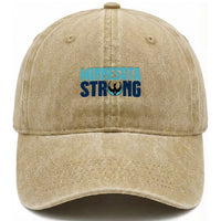 MN State Bird Loon Washed Cotton Baseball Cap Minnesota Strong Pride