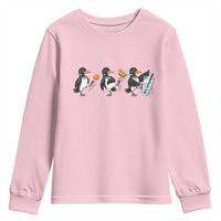 Funny No Kings MN Rebel Loon Youth Sweatshirt Minnesota State Pride