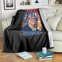 Benjamin Franklin Throw Blanket Funny Ben Drankin American History