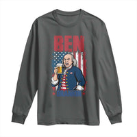 Benjamin Franklin Long Sleeve Shirt Funny Patriotic Founding Father