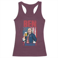 Benjamin Franklin Racerback Tank Top Funny Patriotic Founding Father