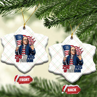 Patriotic Benjamin Franklin Ceramic Ornament 250 Years Of Freedom