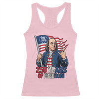 Patriotic Benjamin Franklin Racerback Tank Top 250 Years Of Freedom