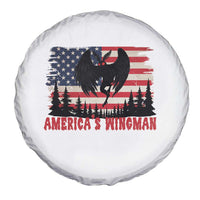 Mothman Americas Wingman Spare Tire Cover Funny Patriotic Cryptid