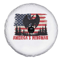 Mothman Americas Wingman Spare Tire Cover Funny Patriotic Cryptid