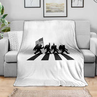 Funny Patriotic Mothman Throw Blanket Cryptid Lover Gift