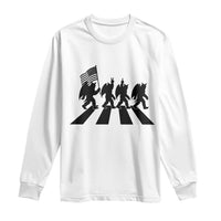 Funny Patriotic Mothman Long Sleeve Shirt Cryptid Lover Gift