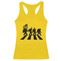 Funny Patriotic Mothman Racerback Tank Top Cryptid Lover Gift