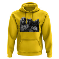 Cryptid Mount Rushmore Hoodie Bigfoot Mothman Jersey Devil Chupacabra
