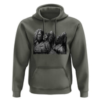 Cryptid Mount Rushmore Hoodie Bigfoot Mothman Jersey Devil Chupacabra