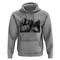 Cryptid Mount Rushmore Hoodie Bigfoot Mothman Jersey Devil Chupacabra