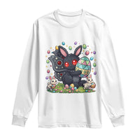 Funny Mothman Easter Bunny Ears Long Sleeve Shirt Cryptid Lover Gift