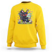 Funny Mothman Easter Bunny Ears Sweatshirt Cryptid Lover Gift