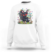 Funny Mothman Easter Bunny Ears Sweatshirt Cryptid Lover Gift