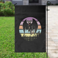 Retro Sunset Mothman Easter Egg Hunt Garden Flag Cryptid Lover Gift