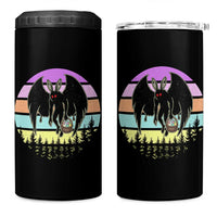 Retro Sunset Mothman Easter Egg Hunt 4 in 1 Can Cooler Tumbler Cryptid Lover Gift