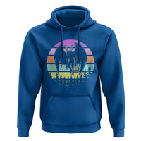Retro Sunset Mothman Easter Egg Hunt Hoodie Cryptid Lover Gift
