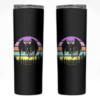 Retro Sunset Mothman Easter Egg Hunt Skinny Tumbler Cryptid Lover Gift