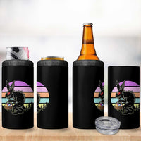 Retro Sunset Chupacabra Easter Egg Hunt 4 in 1 Can Cooler Tumbler Cryptid Lover Gift