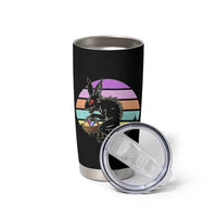 Retro Sunset Chupacabra Easter Egg Hunt Tumbler Cup Cryptid Lover Gift
