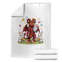 Jersey Devil Easter Egg Hunt Throw Blanket Funny Pine Barrens Folklore Gift