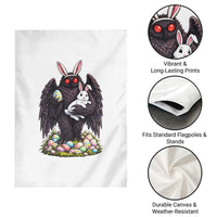 Funny Mothman Bunny Ears Garden Flag Point Pleasant Cryptid Lover Gift