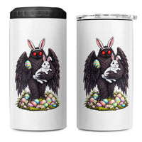 Funny Mothman Bunny Ears 4 in 1 Can Cooler Tumbler Point Pleasant Cryptid Lover Gift