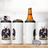 Funny Mothman Bunny Ears 4 in 1 Can Cooler Tumbler Point Pleasant Cryptid Lover Gift