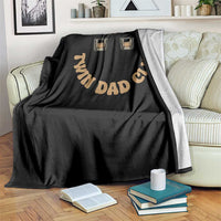 Twin Dad Club Throw Blanket Funny Father Of Twins Fathers Day Gift